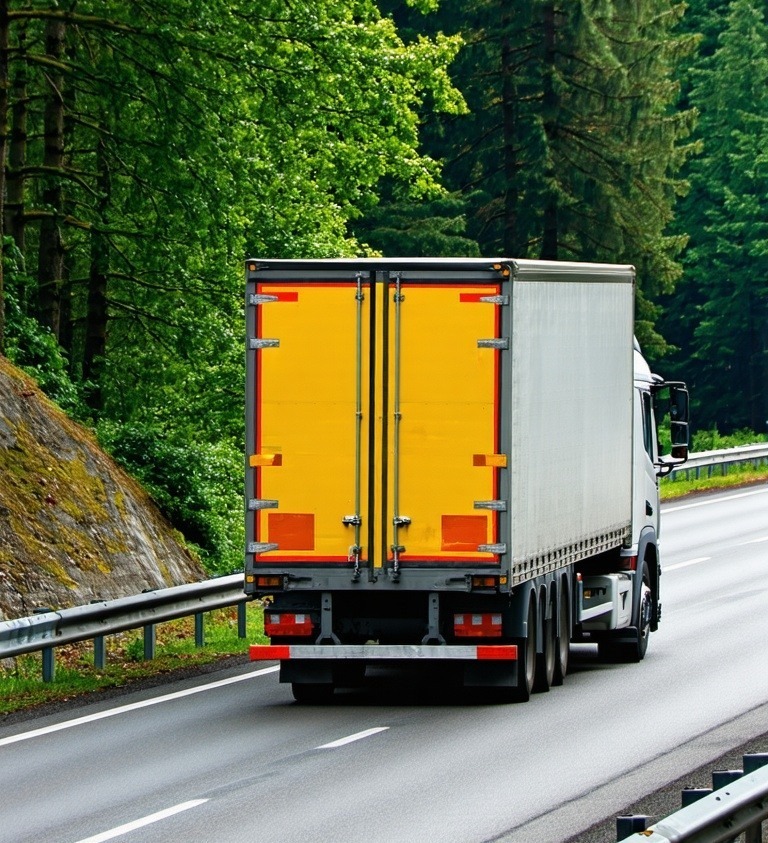 lorry on the road-1-1